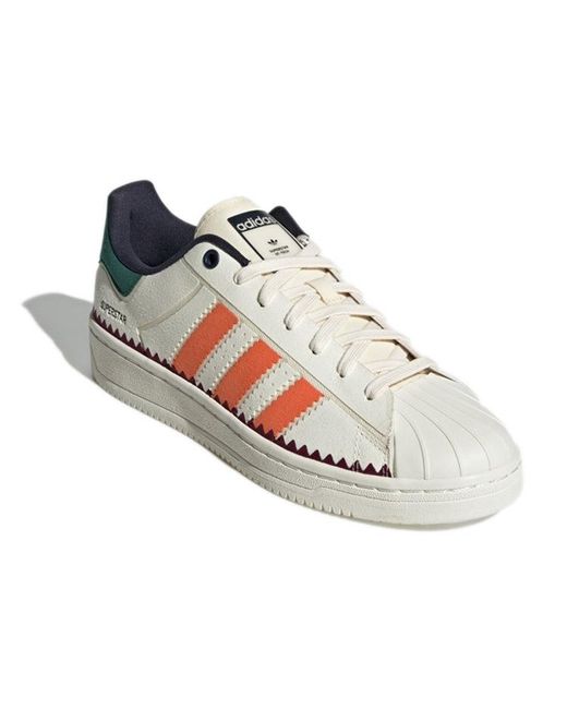 Adidas White Superstar Ot Tech Victory Crimson' for men