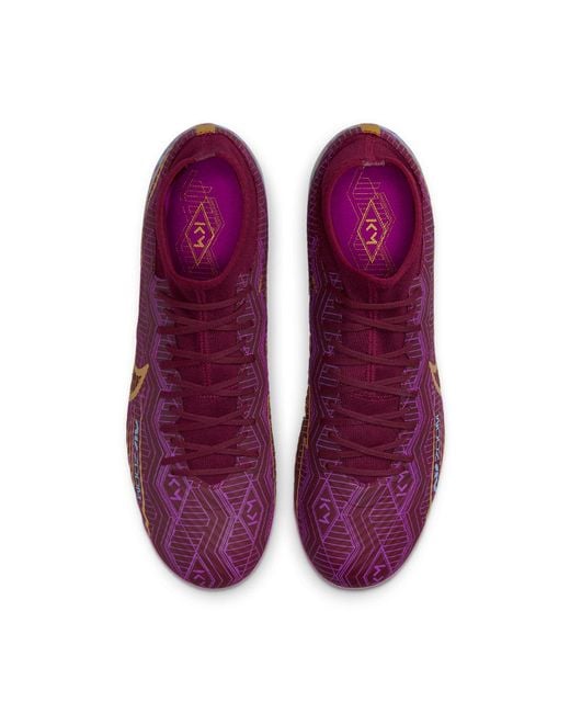 Nike Purple Mercurial Superfly 9 Ag Burdundy' for men