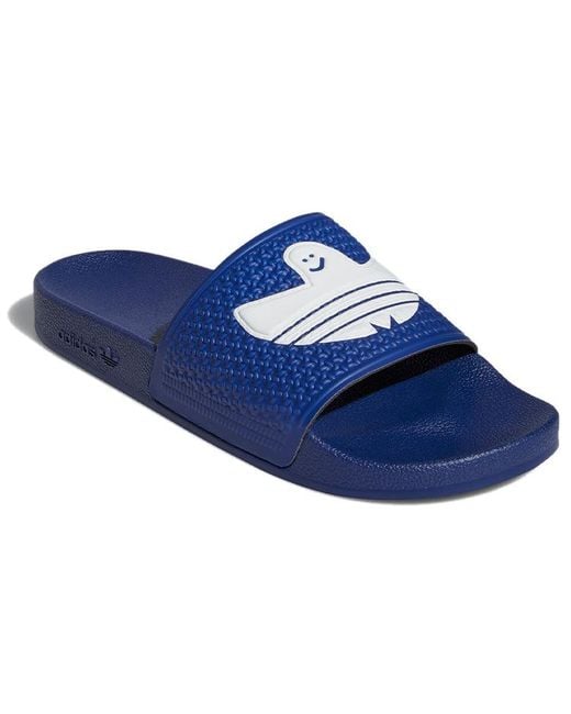 Adidas Blue Shmoofoil Slides 'Victory' for men