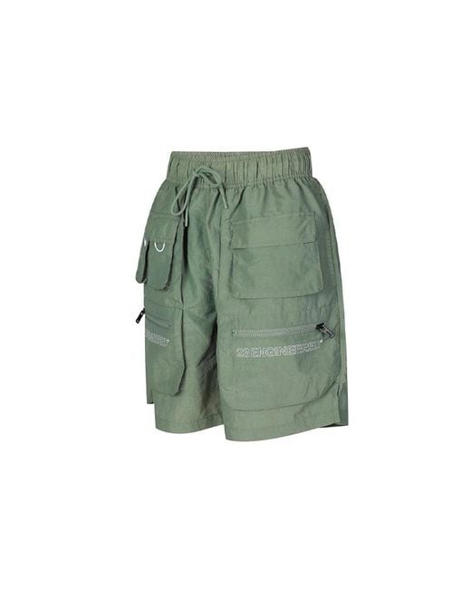 Nike Green 23 Engineered Multiple Pockets Loose Cargo Sports Shorts 'Military' for men