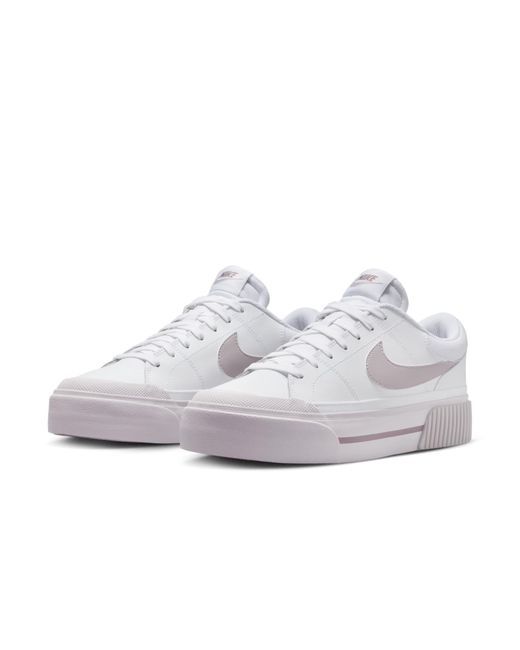 Nike White (Wmns) Court Legacy Lift Smokey Mauve'