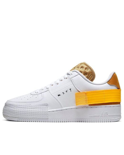 Nike White Air Force 1 Type Suede' for men