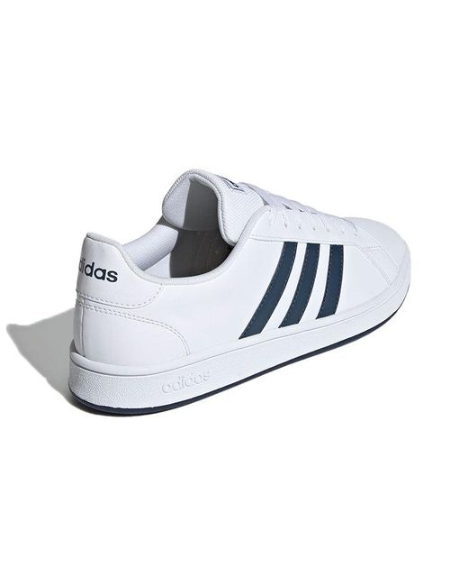 Adidas Blue Grand Court Base Crew' for men