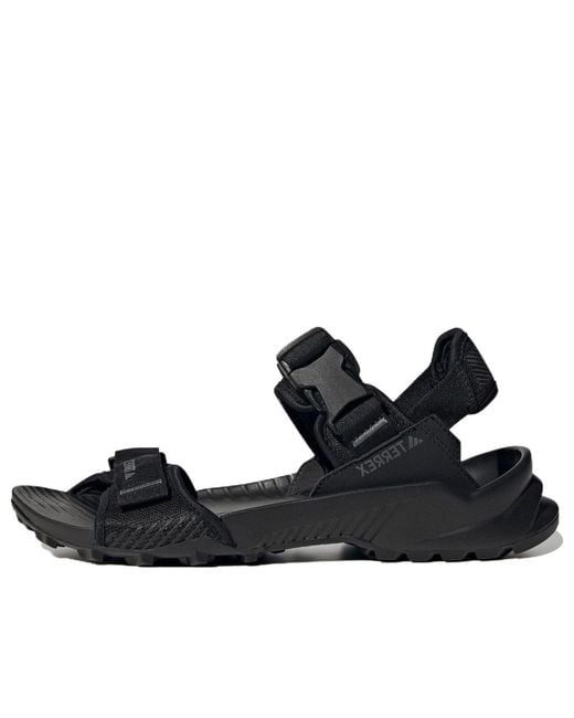 Adidas Black Terrex Hydroterra Sandals 'Core' for men