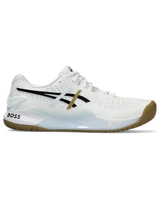 Asics White Gel-Resolution 9 Gum' for men
