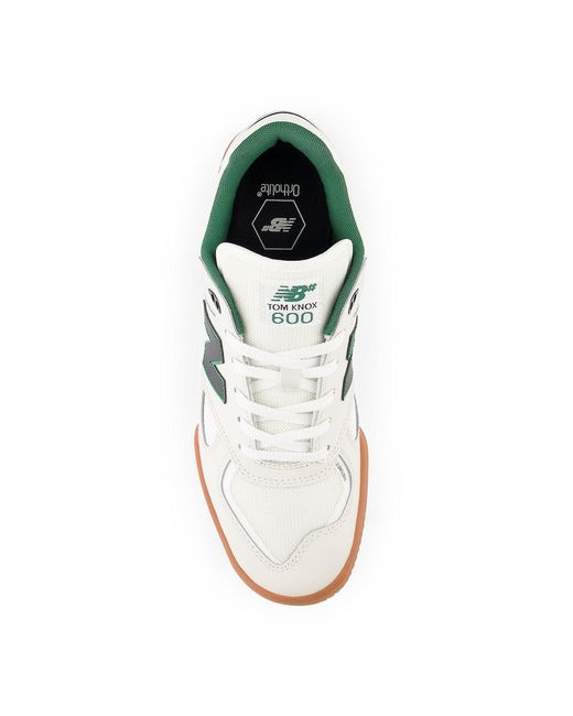 New Balance White 600 'Tom Knox Gum' for men