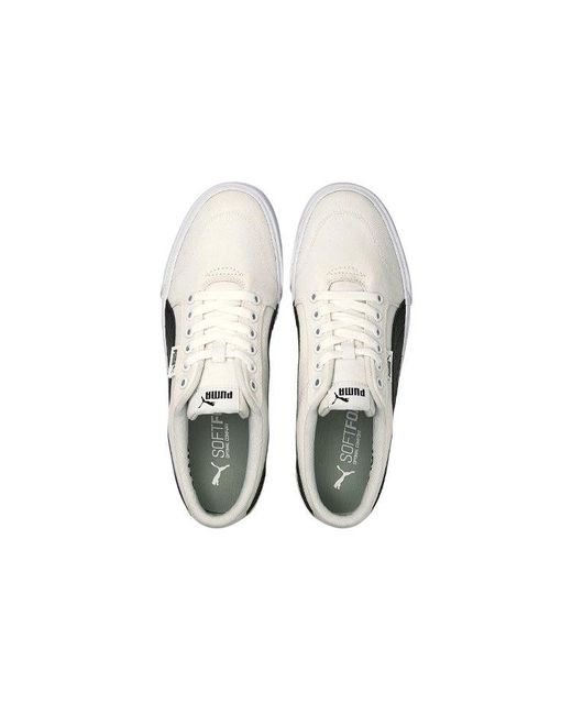 PUMA White C-Skate Vulc for men