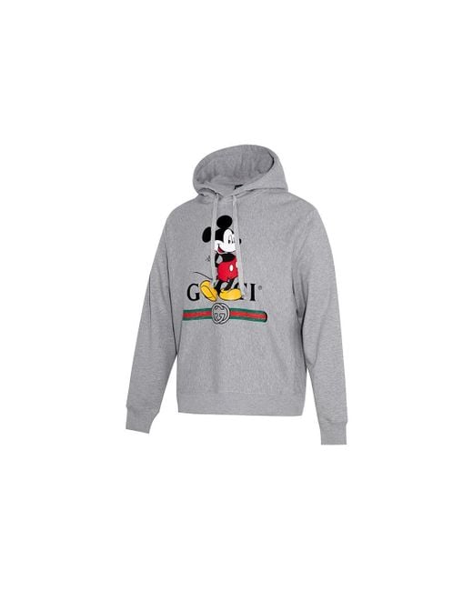 Gucci Gray Guccl X Disney Mickey Mouse Printed Loose For for men
