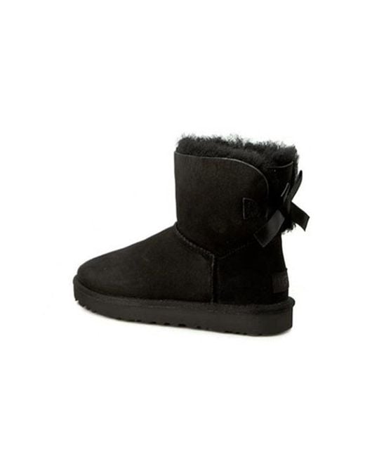 Ugg Black (Wmns) Mini Bailey Bow Ii Classic Fleece Lined