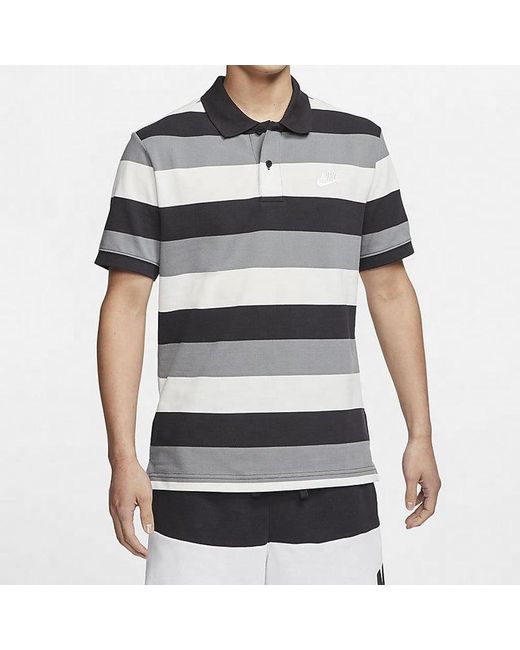 Nike Blue Sportswear Tee Polo for men