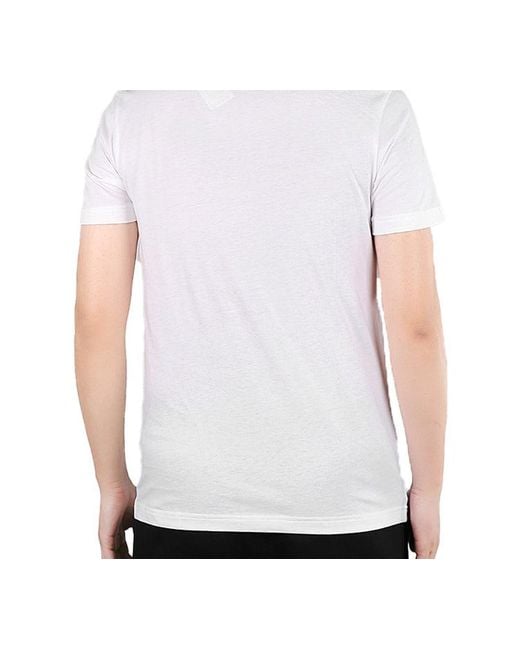 Adidas White Neo M Esntl Lg T 1 Sports Short Sleeve for men