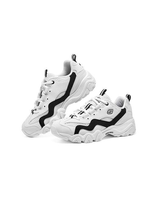 Skechers White (Wmns) D'Lites 2.0