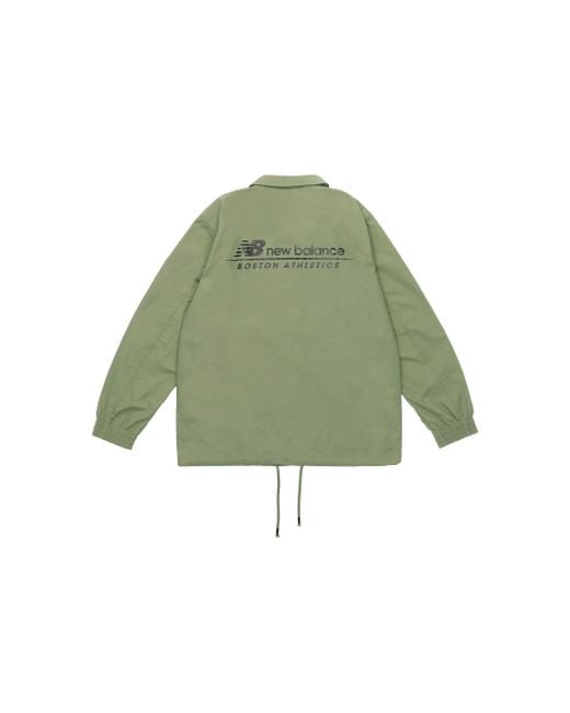 New Balance Green Casual Lifestyle Coat