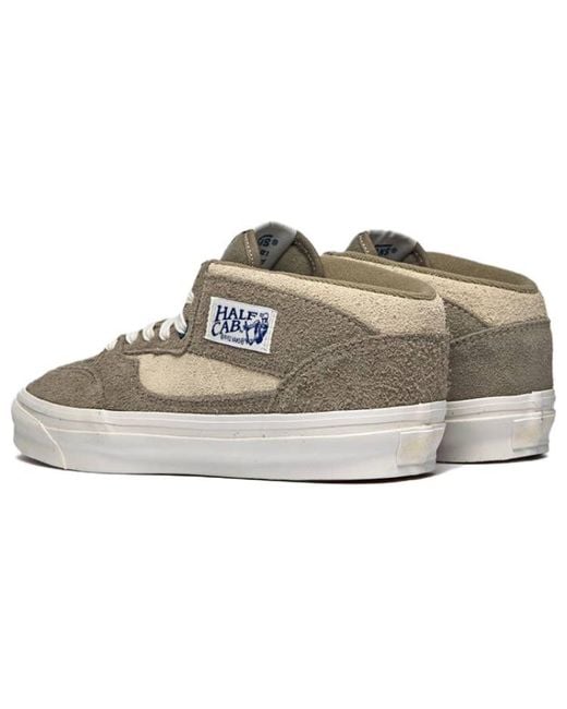 Vans Brown Half Cab Og Lx Hairy Suede 'Khaki'