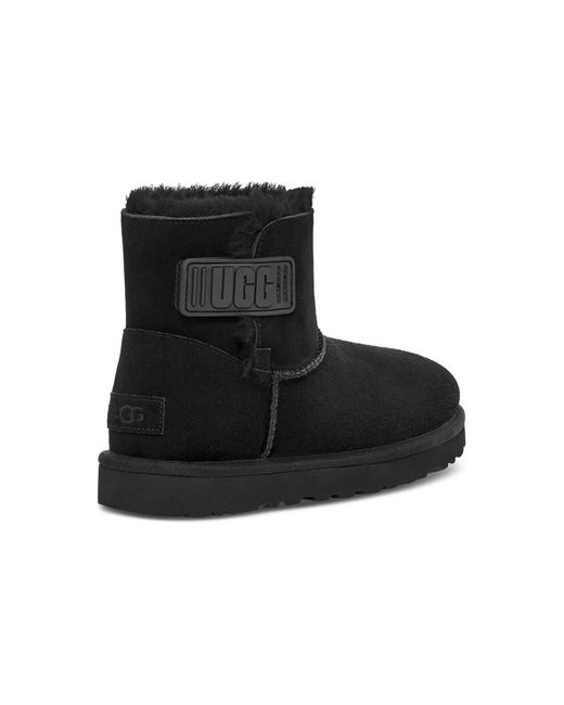 Ugg Black (Wmns) Mini Bailey Logo Strap Boot