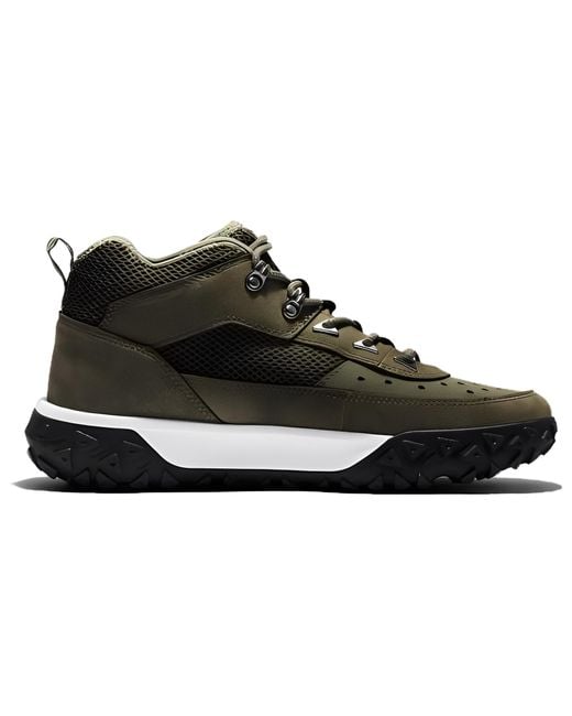 Timberland Black Greenstride Motion 6 Leather Hiking Boot 'Dark' for men