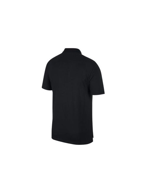 Nike Black Athleisure Casual Sports Basketball Short Sleeve for men