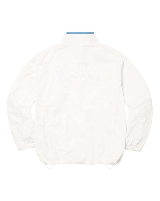 Supreme White X Umbro Cotton Ripstop Track Jacket for men