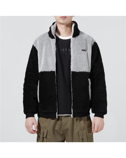 PUMA Black Sherpa Jacket for men