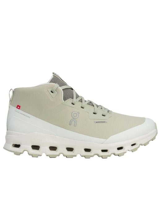 On Shoes White Cloudroam Waterproof 'Chalk Ice' for men