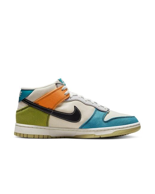 Nike Blue Dunk Mid 'Pale Ivory Multi' for men