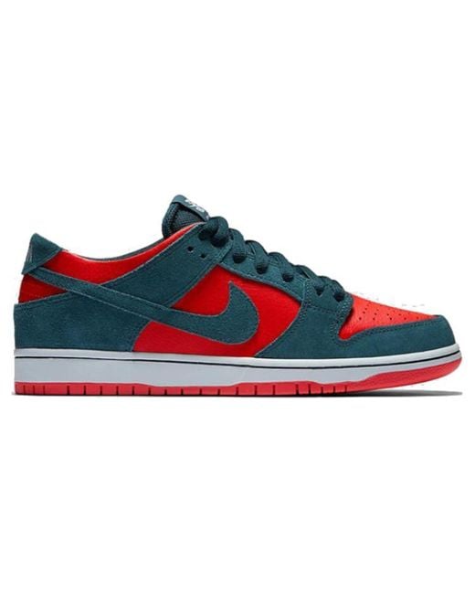 Nike Red Zoom Sb Dunk Low Pro 'Reverse Shark' for men