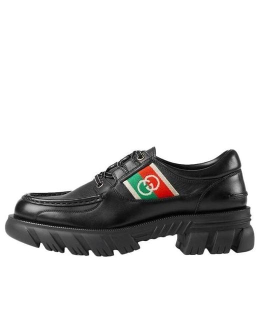 Gucci Black Gg Romance Lace-Up for men