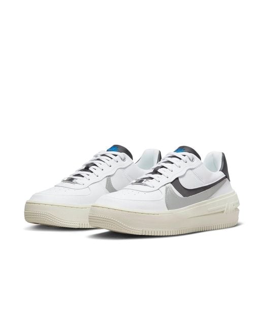Nike White (Wmns) Air Force 1 Plt.Af.Orm Lv8 Metallic'
