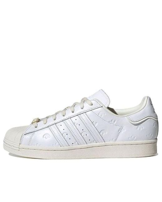 Adidas White Originals Superstar Shoes 'Cloud Off' for men