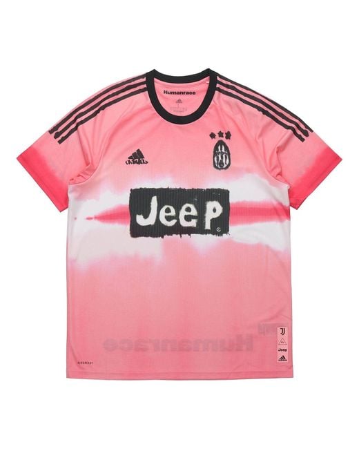 Adidas Pink X Human Race Crossover Au Player Edition 20-21 Season Juventus Jersey for men