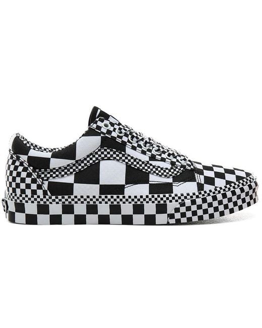 Vans White Old Skool 'All Over Checkerboard' for men