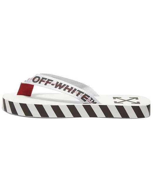 Off-White c/o Virgil Abloh White Flip Flops 'Graphic Print for men