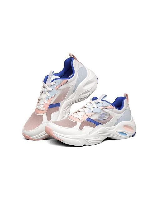 Skechers White (Wmns) Stamina Airy Low Top Running Shoes/Multi