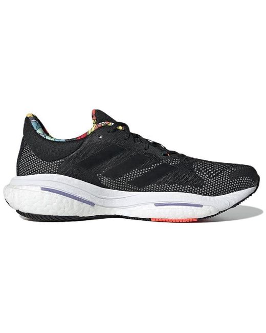 Adidas Black Solarglide 5 Floral' for men