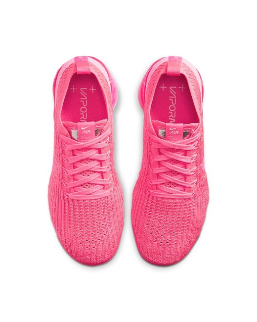 nike air vapormax flyknit 3 all hot pink sneakers shoes