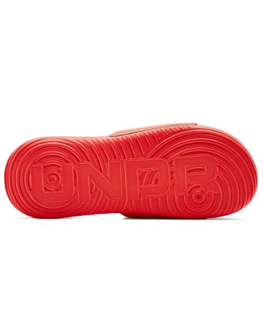Under Armour Red Ansa Fixed Slide 'Beta' for men
