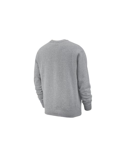Nike Gray Sportswear Club Small Logo Long Sleeves for men