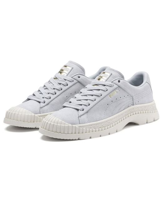 PUMA White (Wmns) Utility Suede 'Heather'