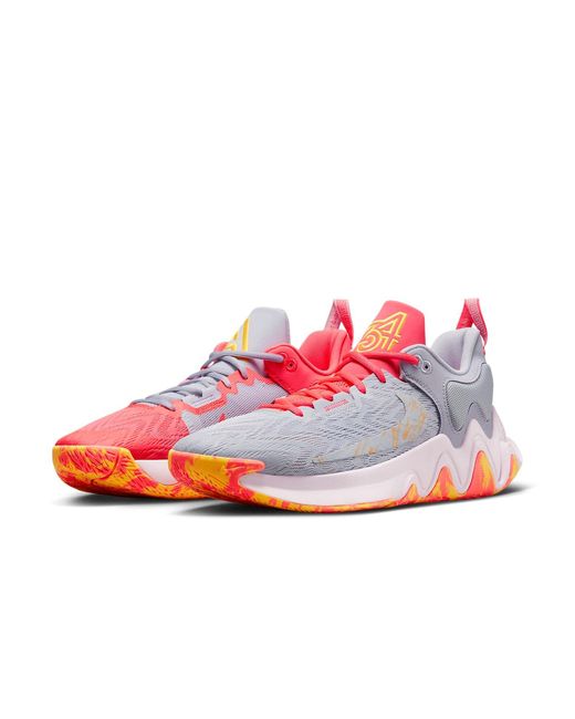 Nike White Giannis Immortality 2 'Oxygen Hot Punch' for men