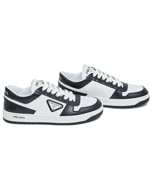 Prada White (Wmns) Downtown Trainers 1E792M_3Lkg_F_0964