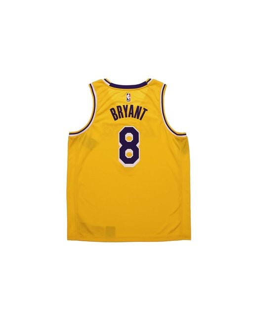 Nike Yellow Sw Fan Edition Lakers Kobe No. 8 Season Team Limited Nba Jersey Basketball Jersey/Vest for men