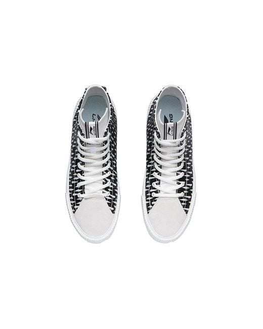 Li-ning Black X Jason Wu Canvas Hi Shoes for men