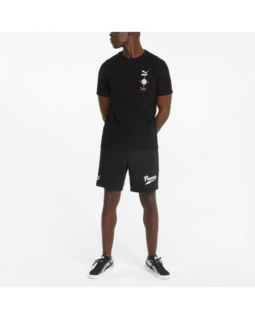 PUMA Black Essential Sweat Shorts for men