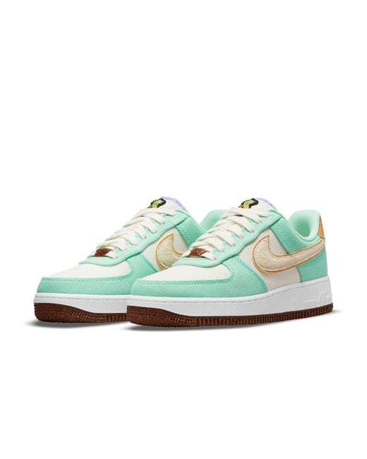 Nike Blue (Wmns) Air Force 1 '07 Lx 'Happy Pineapple'