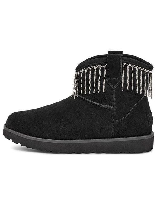 Ugg Black (Wmns) Classic Mini Fringe