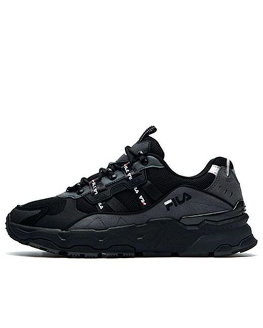 Fila Black Fashion Sneakers Low Running Shoes for men