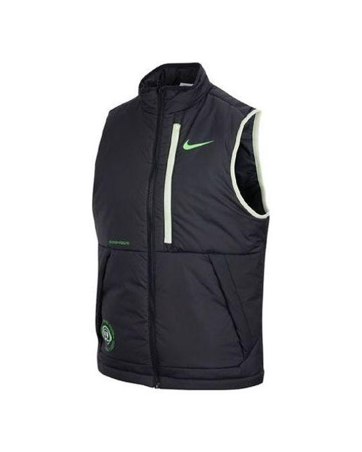 Nike Blue Back Large Logo Stay Warm Casual Sleeveless Vest for men