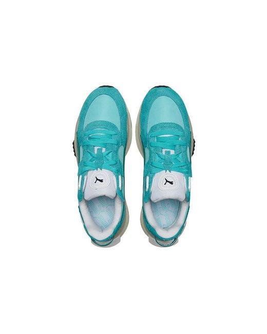 PUMA Blue Wild Rider Vintage Running Shoes for men