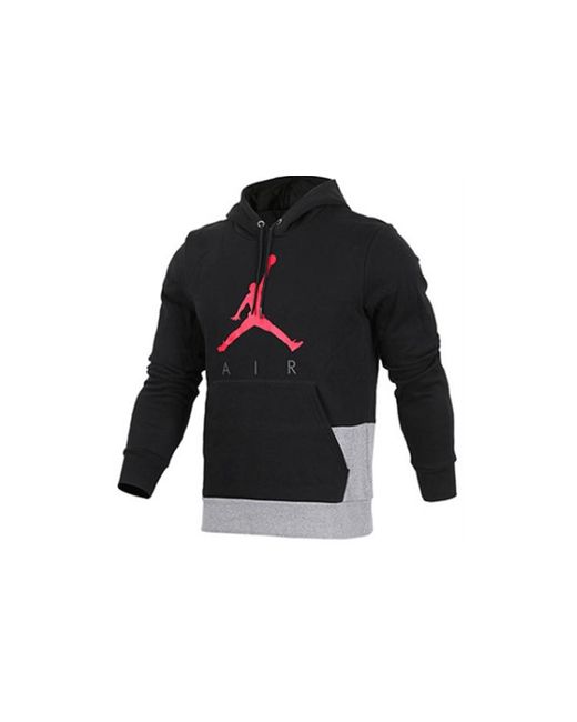 Nike Black Logo Printing Colorblock Fleece Lined for men