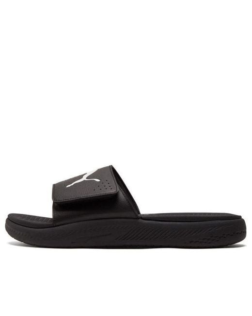 PUMA Black Softride Slide for men